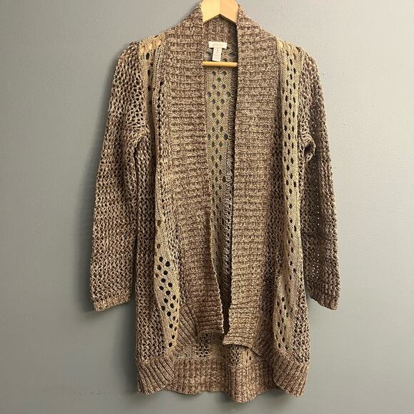 Chico’s Open Knit Duster Sweater - Picture 1 of 2